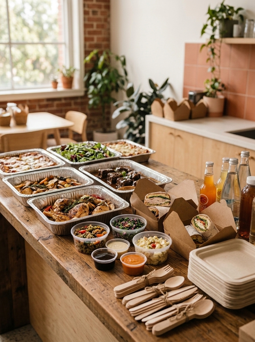 Premium sandwich board and grain bowls from Crew Table